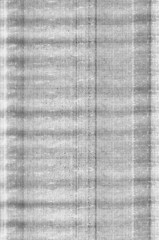 Sample black and white printout of a laser printer with a faulty toner cartridge leaking toner.