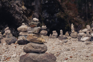 Fototapeta premium rock tower in the forest 