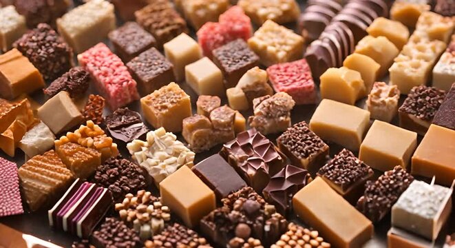 Assortment of nougats.