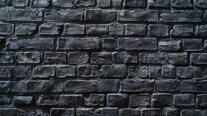 Old brick wall background. Grunge texture. Black wallpaper. Dark surface
