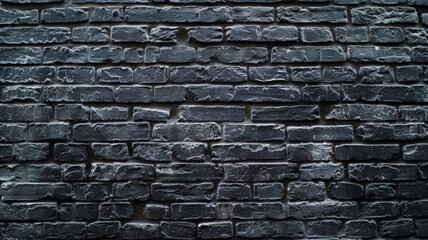 Old brick wall background. Grunge texture. Black wallpaper. Dark surface
