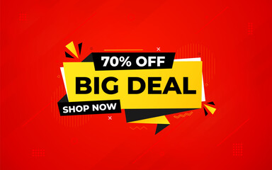 Big Deals Sale Banner Design Sale template. Best deal banner, Sales banner Vector design promotion for digital and print market