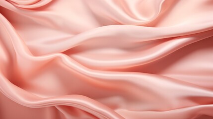 Elegant smooth peach satin silk texture background for textile designs and fashion styling