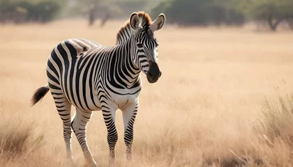 Foto op Plexiglas A Zebra In A Safari Exploration Upscaled 27 © Hayat