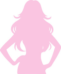 Empower and fearles Woman Silhouette