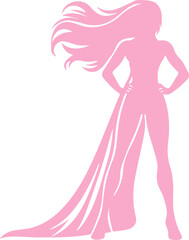 Ambitious and Strong Woman Silhouette
