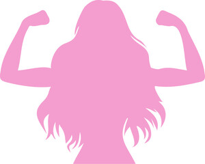 Strong and Empowered Female Silhouette