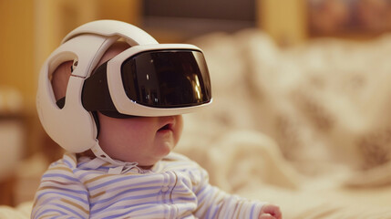 A high-definition capture of a baby's exploration of virtual reality,