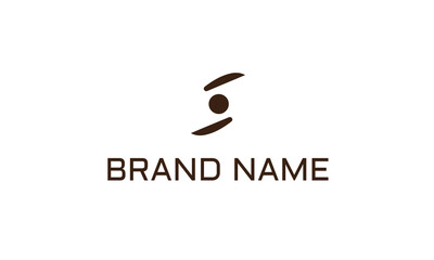 Obraz premium Abstract Initial Letter S Logo. White and Blue Sea Wave Origami Style isolated on Blue Background. Usable for Business and Branding Logos. Flat Vector Logo Design Template Element