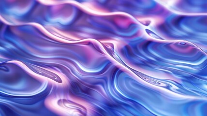 Obraz premium Abstract blue and pink swirl wave background. Flow liquid lines design element
