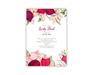 Invite wedding decorative greeting card template invitation card background vector design