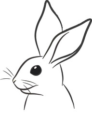 Rabbit-portrait-outline.eps