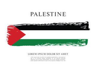 Flag of Palestine vector illustration