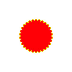 Set of vector red price tag icons. Special offer or shopping discount label. Retail paper sticker. Promotional sales badge. Vector illustration.