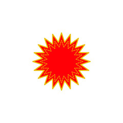 Set of vector red price tag icons. Special offer or shopping discount label. Retail paper sticker. Promotional sales badge. Vector illustration.