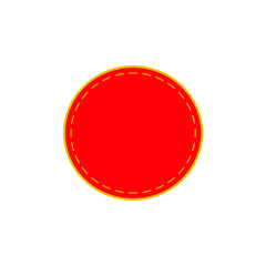 Set of vector red price tag icons. Special offer or shopping discount label. Retail paper sticker. Promotional sales badge. Vector illustration.