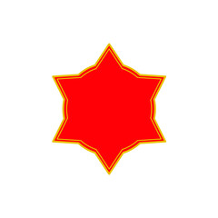 Set of vector red price tag icons. Special offer or shopping discount label. Retail paper sticker. Promotional sales badge. Vector illustration.