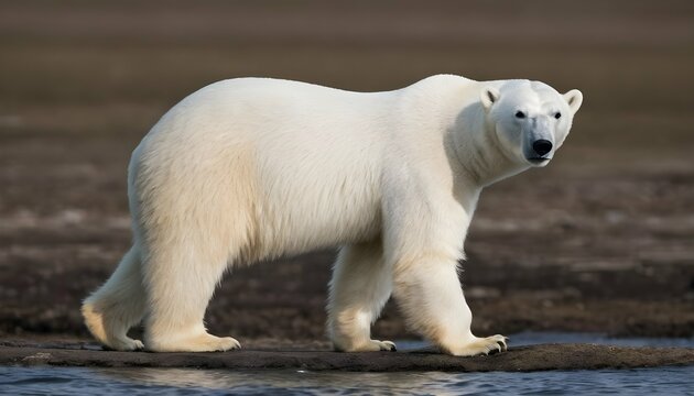 A Polar Bear With Its Ears Flicking Back And Forth Upscaled 2