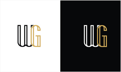 GW, WG, G, W, Abstract letters Logo monogram