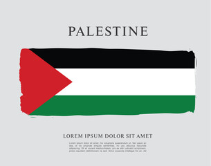 Flag of Palestine vector illustration