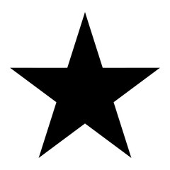 black star icon background removed. transparent background - obrazy, fototapety, plakaty