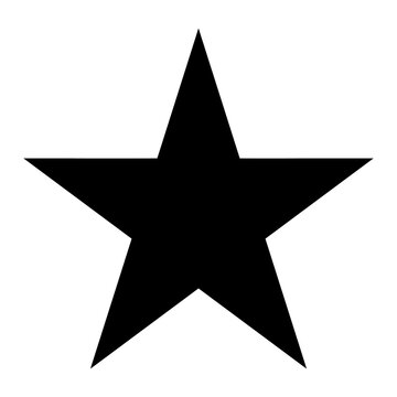 black star icon background removed. transparent background