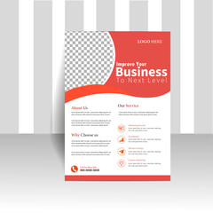 Business Flyer template layout design. Corporate creative colorful business flyer poster flyer pamphlet brochure 
cover design layout space for photo background, vector template design A4 size
