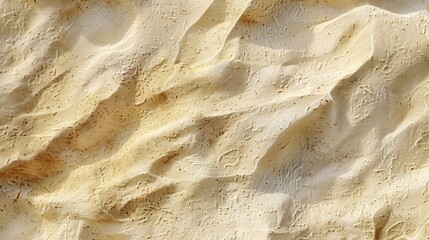 Golden Sandy Beach Texture Close-Up Under Sunlight for Background