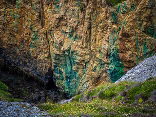 Copper Ore at the Dooneen Scenic viewpoint