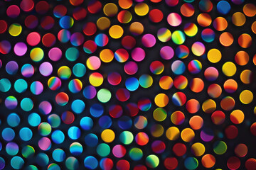 Abstract background of rainbow gradient circles