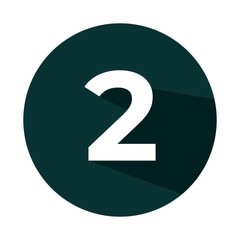 Numbers icon isolated on white background. EPS 10