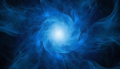 a deep blue smoke background image with light in the center