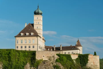 Foto op Plexiglas Schloss Schönbühel, Melk, Wachau, Donau, Niederösterreich, Österreich © Rainer Mirau