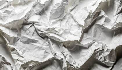 crumpled white paper texture background
