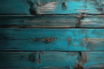 Turquoise and white old dirty weathered outdoor wood wall wooden plank board texture background...