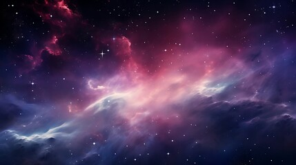 Stunning Stellar Display: Mesmerizing Cosmic Vista Revealed - obrazy, fototapety, plakaty