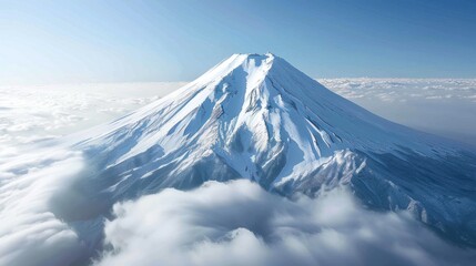 Fototapeta na wymiar The highest volcano in Japan,