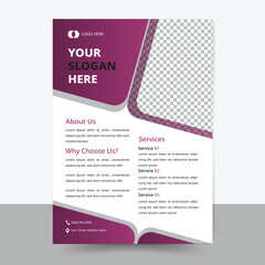 Flyer template layout vector design. Corporate business annual report, Corporate Presentation, Flyer, Layout modern with Geometric shape
