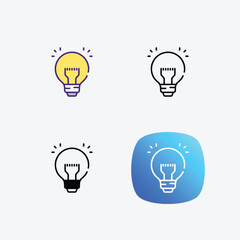 Loss icons set in 4 different style vector illustration