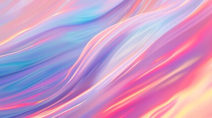 Abstract background with smooth lines in pink, blue and yellow colors.