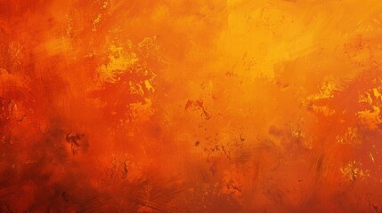 Old orange watercolor textured background. AI generated image