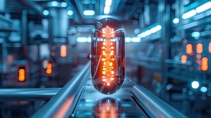 A smart pill dispensing the correct medication and dosage at scheduled times