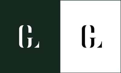 GL, LG, G, L, Abstract Letters Logo monogram