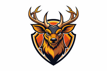  A sports team logo featuring a goat vector art illustration 