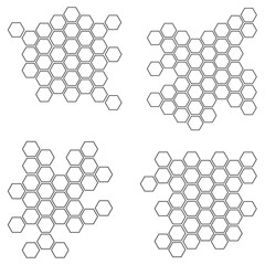 Bee Hive pettern premium vector on white background