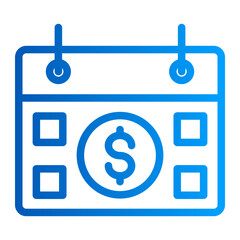 Fototapeta premium This is the Payment Day icon from the Accounting icon collection with an outline gradient style 