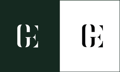 GE, EG, G, E, Abstract Letters Logo Monogram