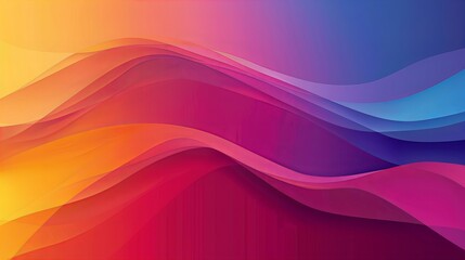 Fototapeta premium abstract backdrop design with colorful waves, wallpaper presentation pattern with copy space