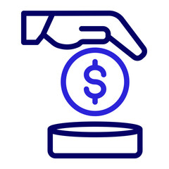 This is the Savings icon from the Accounting icon collection with an outline color style