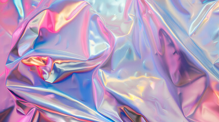 Holographic foil texture background. Holographic foil texture. Generative AI - obrazy, fototapety, plakaty